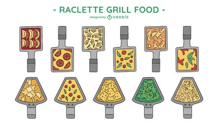 Raclette-Grills französisches Käse-Food-Set