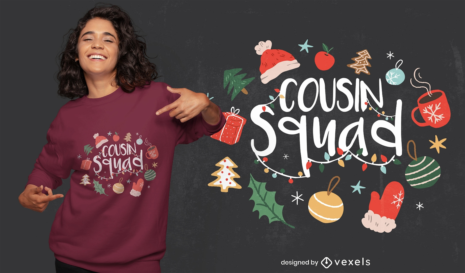 Cousin squad Christmas t-shirt design