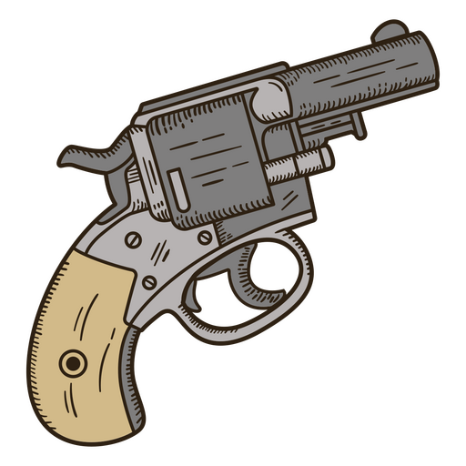 Pistola de sheriff del salvaje oeste Diseño PNG