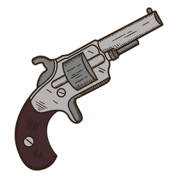 Pistola de sheriff del salvaje oeste Diseño PNG