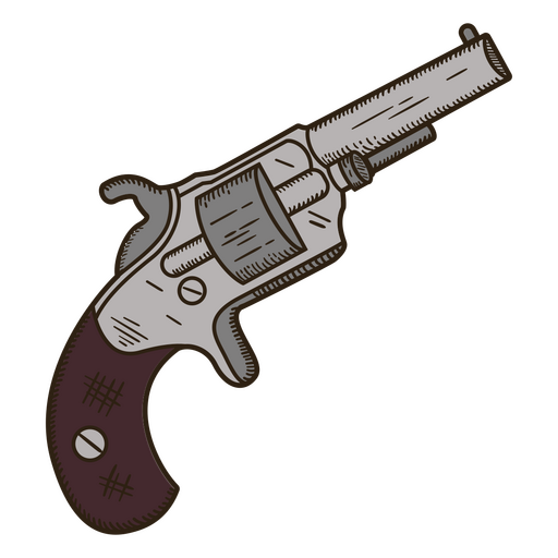 Sheriff-Pistole aus dem Wilden Westen PNG-Design