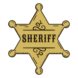 Sheriff Deputy Sternabzeichen PNG-Design Transparent PNG