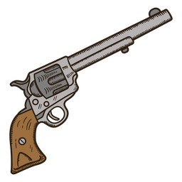 Pistola del salvaje oeste Diseño PNG