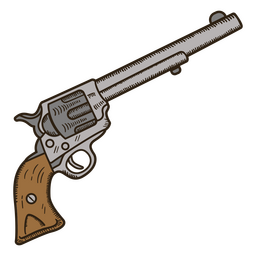 Wild West gun pistol PNG Design Transparent PNG