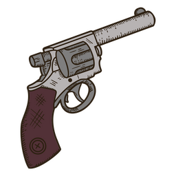 Pistola del salvaje oeste del sheriff Diseño PNG