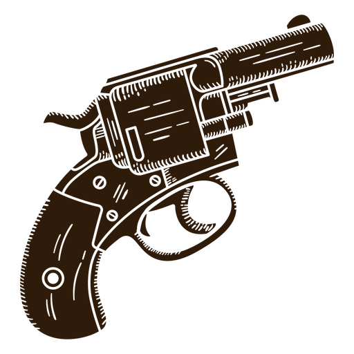 Arma de revólver do oeste selvagem Desenho PNG