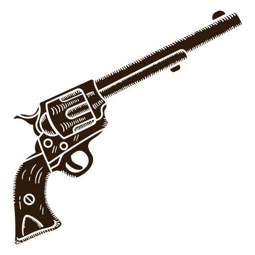 Wild west bandit's gun PNG Design