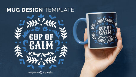 Copo de design de caneca calma