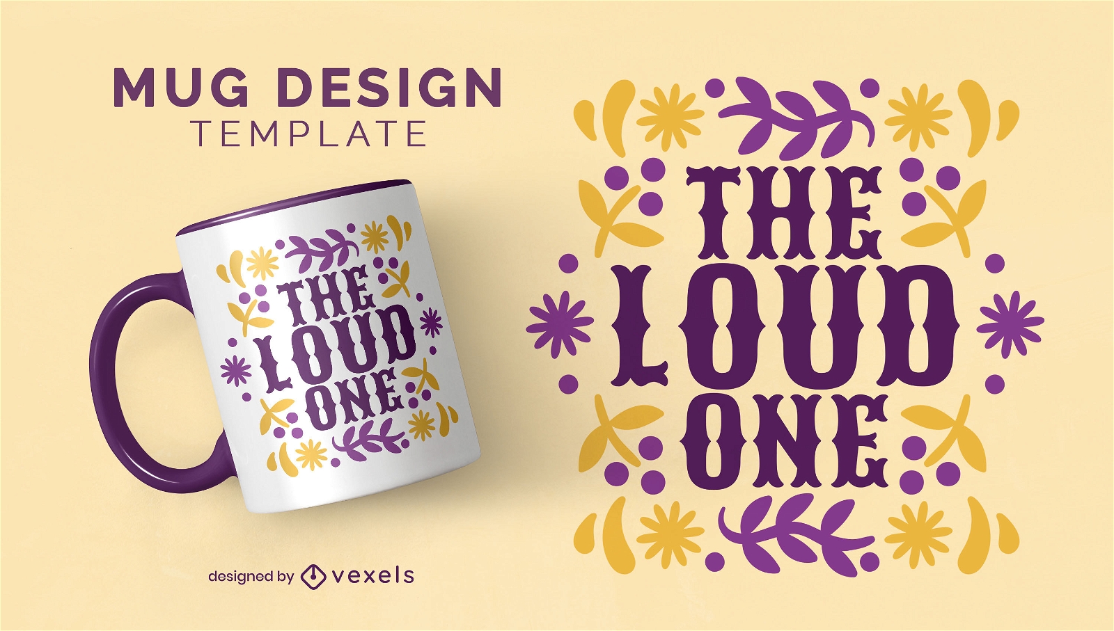 The loud one quote mug design