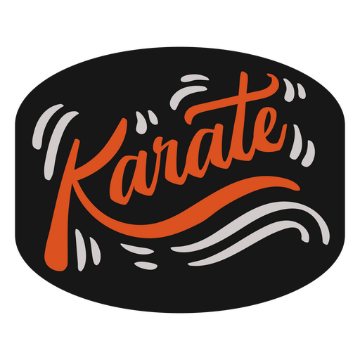 Insignia de deporte de kárate Diseño PNG