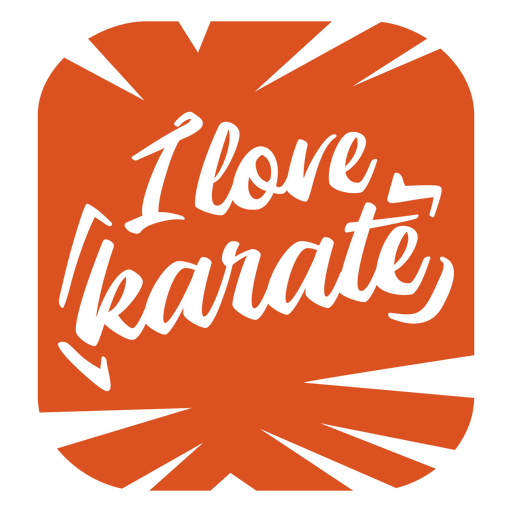 amor kárate Diseño PNG