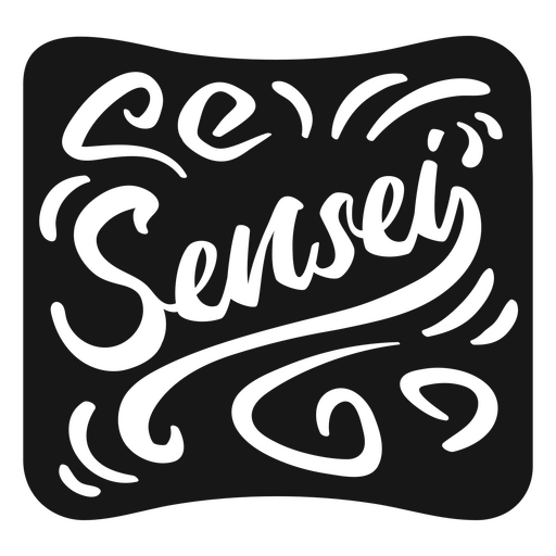 Sensei-Abzeichen PNG-Design