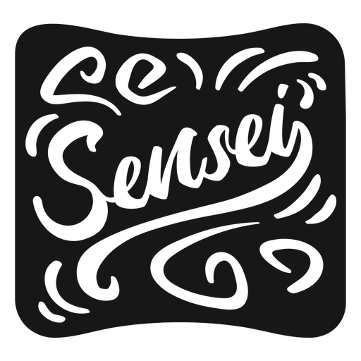 Sensei badge PNG Design