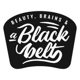 Beauty black belt badge PNG Design Transparent PNG