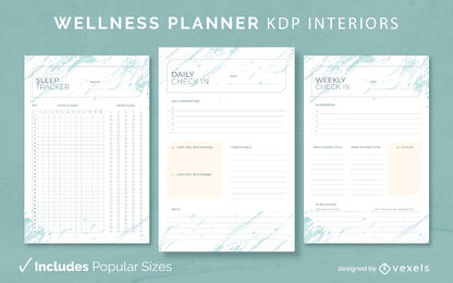 Designvorlage für Marmor-Wellnessplaner KDP