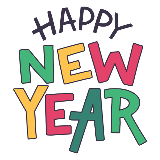 Happy New Year 2022 quote PNG Design