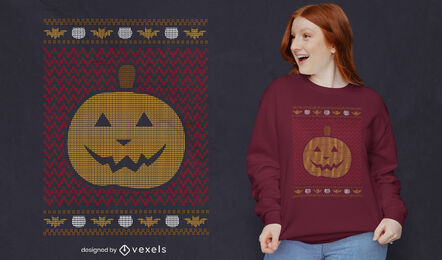 Design de camiseta do Halloween Jack O &#39;Lantern