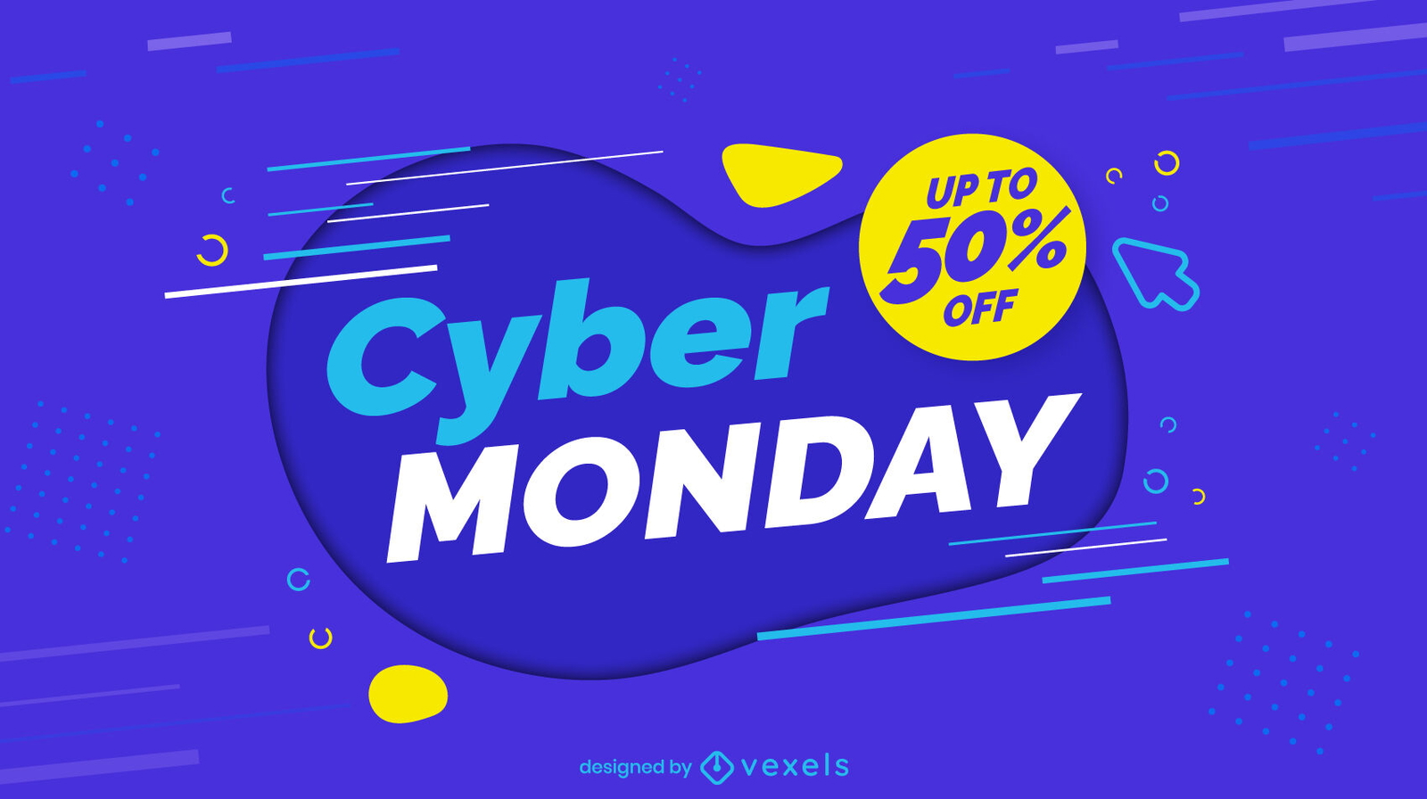 Slider für Cyber Monday-Rabatt-Events