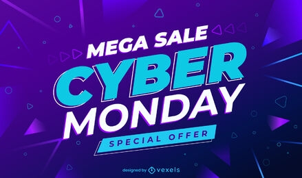 Cyber monday promotional sale slider