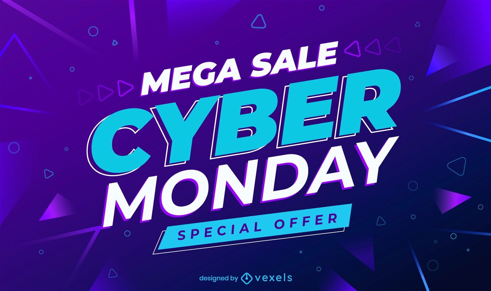 Controle deslizante de venda promocional da Cyber Monday