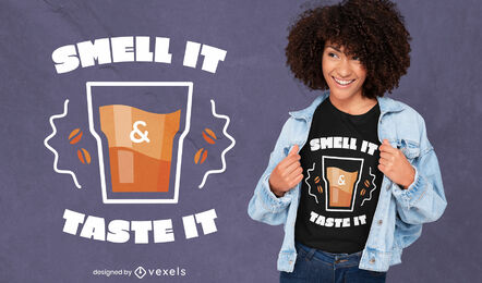 Smell it Kaffee-T-Shirt-Design