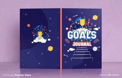 Prize and goals journal book cover design