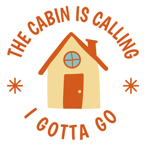 La cabina est? llamando cotizaci?n naranja plana Diseño PNG