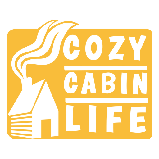 Cozy cabin life lovely quote  PNG Design