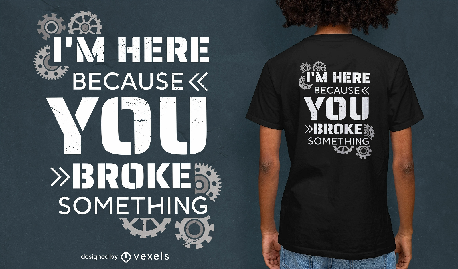 Handwerker repariert Job-Zitat-T-Shirt-Design