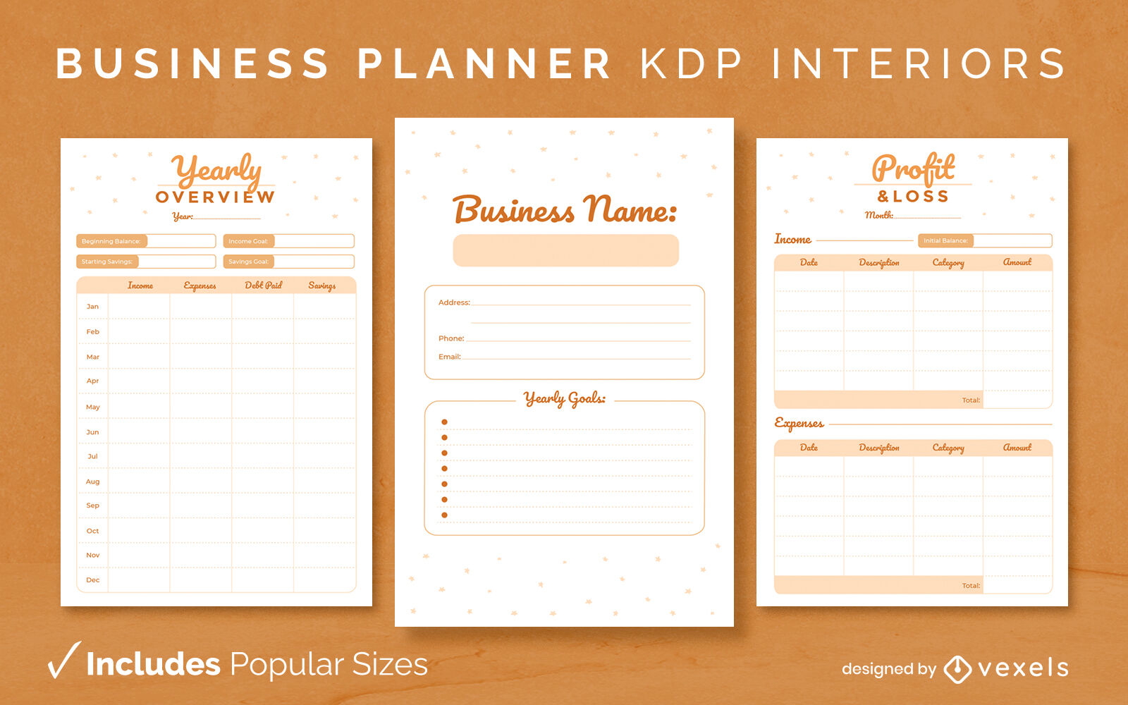 business-planner-kdp-interior-template-design-vector-download