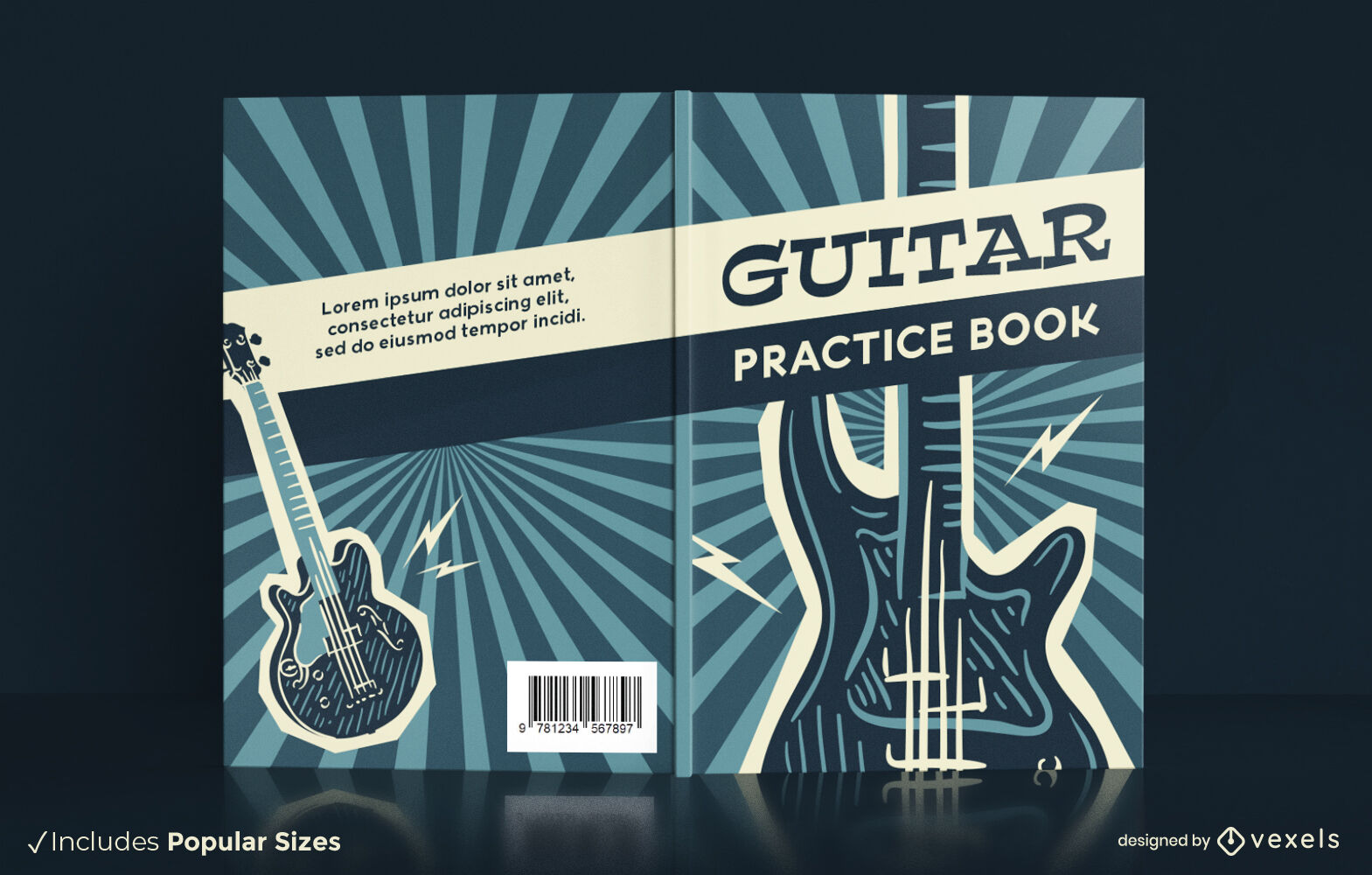 Cover-Design für Gitarrenübungsbücher