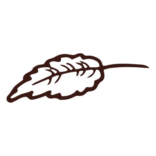 Single leaf stroke PNG Design