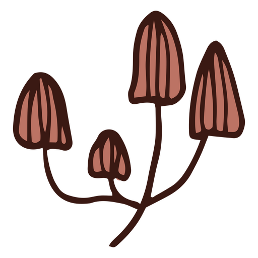 Múltiples hongos Diseño PNG