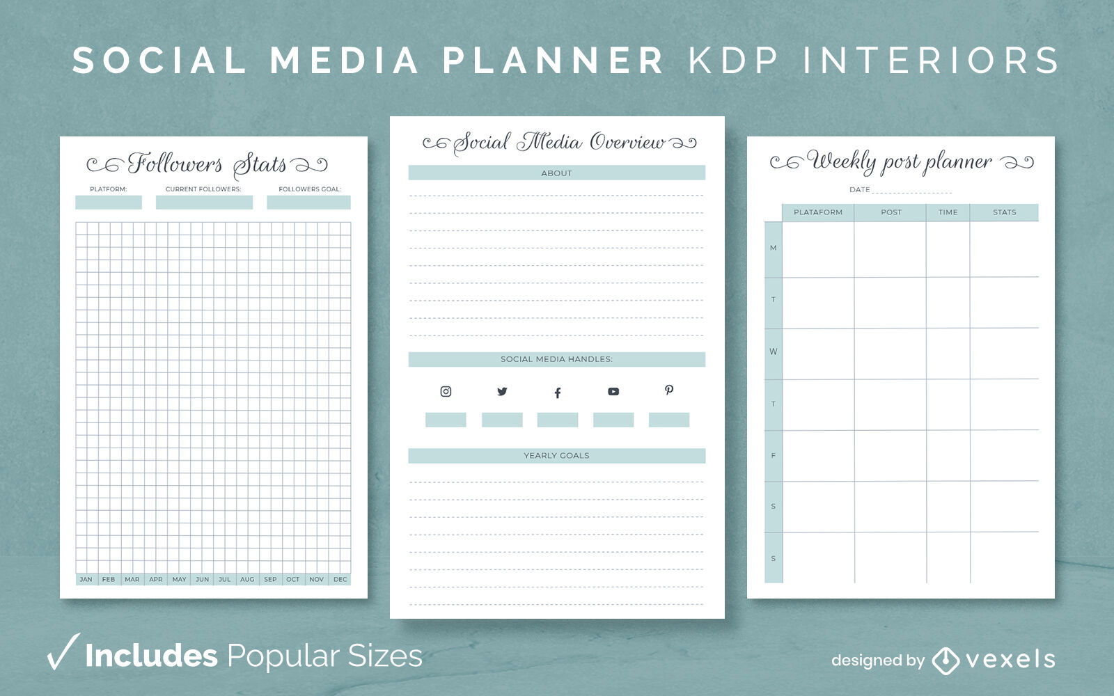 Diary design template Vector & Templates | AI, PNG, SVG