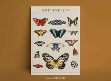 Butterflies poster design