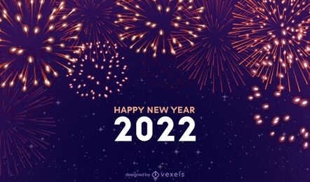 Feliz año nuevo 2022 diseño de ilustración