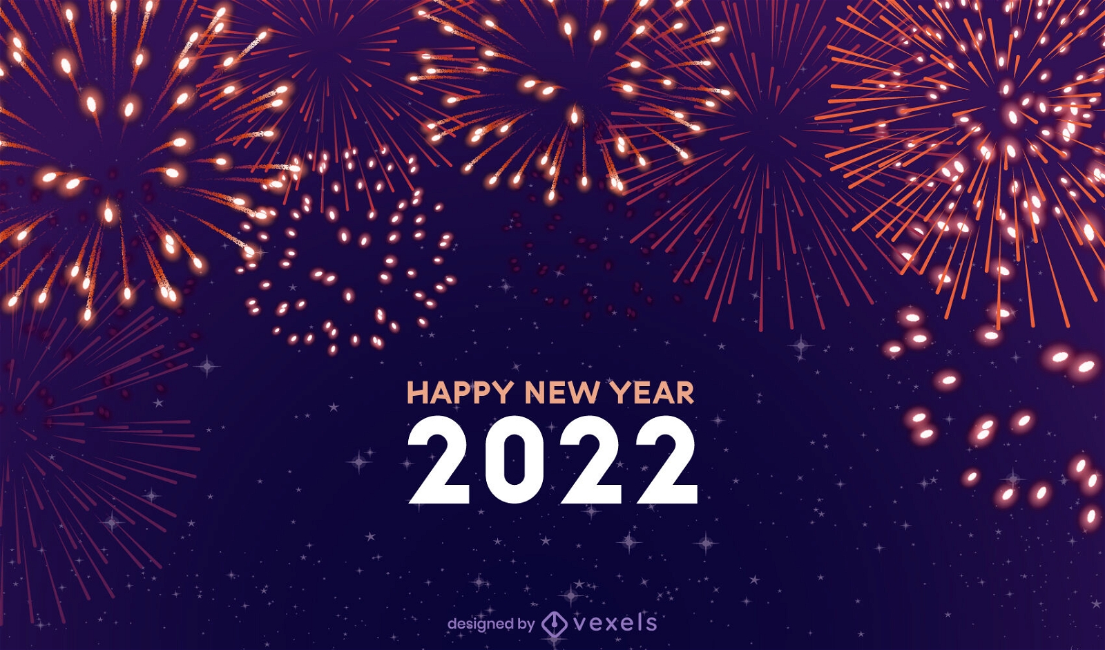 Feliz ano novo 2022 design de ilustração