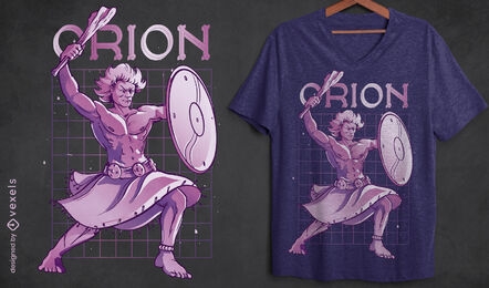 Design de camisetas da mitologia grega de Orion