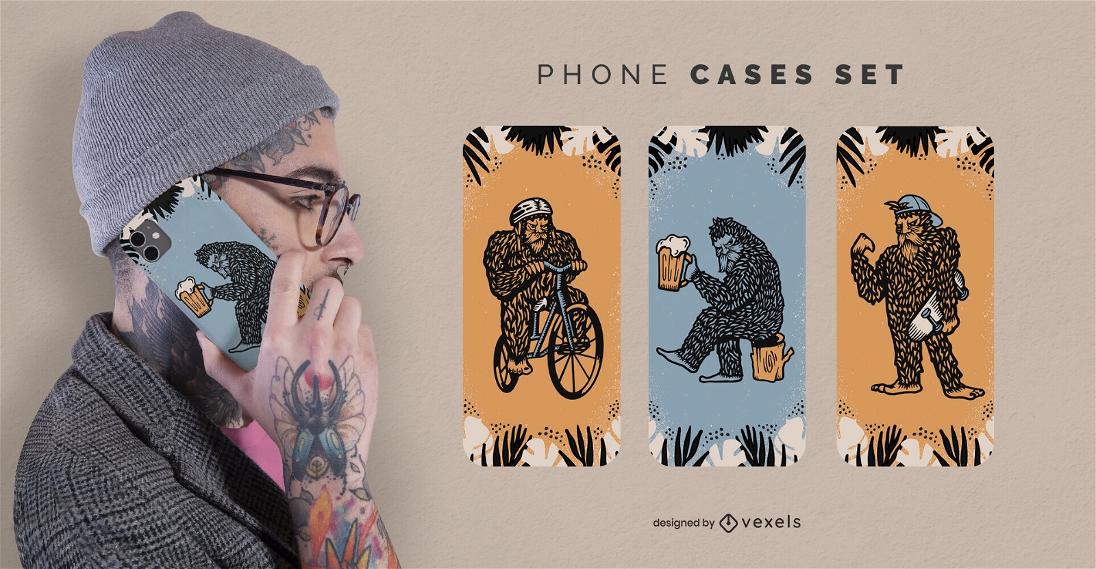 Big Foot phone case designs