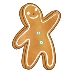 Lebkuchen-Weihnachtsfigur PNG-Design