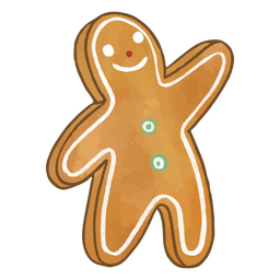 Personaje navideño de pan de jengibre