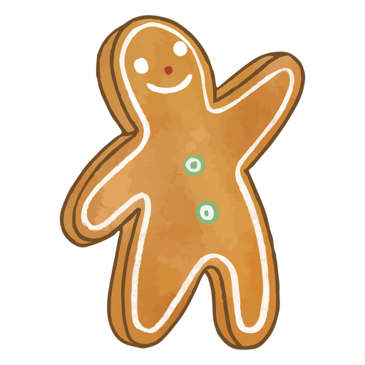 Gingerbread Christmas character PNG Design