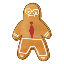 Personaje de galleta de hombre de pan de jengibre de Navidad Transparent PNG