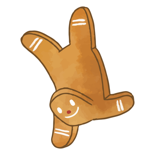 Christmas Gingerbread cookie character PNG Design