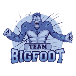 Insignia del equipo Big Foot Transparent PNG