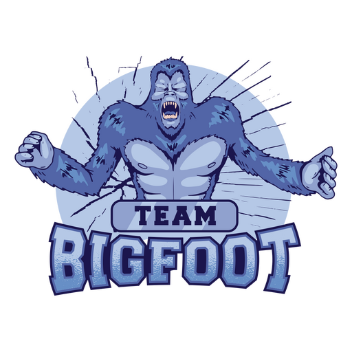 Team Big Foot badge PNG Design