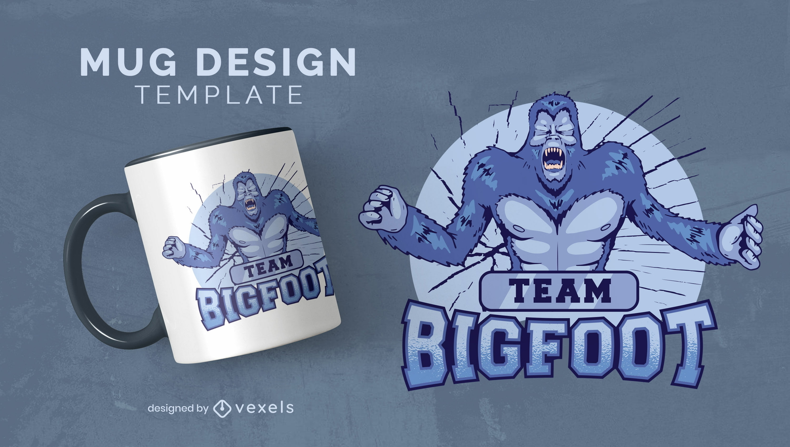 Diseño de taza Team Bigfoot