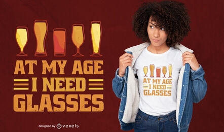 Funny alcoholic drinks t-shirt design