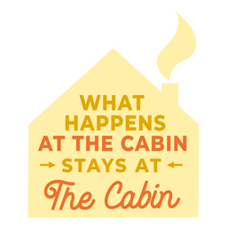 Cabin quote badge PNG Design