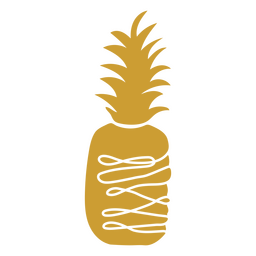 Gelbe Ananasfrucht PNG-Design